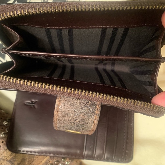 Frye Deborah Satchel & Medium Wallet Chocolate - Picture 8 of 8